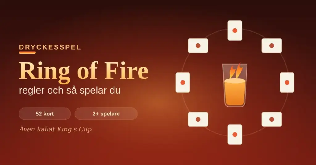 Ring of Fire regler – alla kort och King's Cup